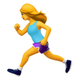 Apple’s running woman emoji.